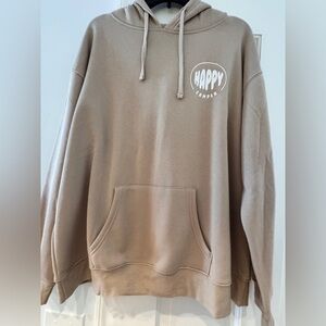 “Happy Camper” hooded sweatshirt NWT 
Size: XL (Unisex)